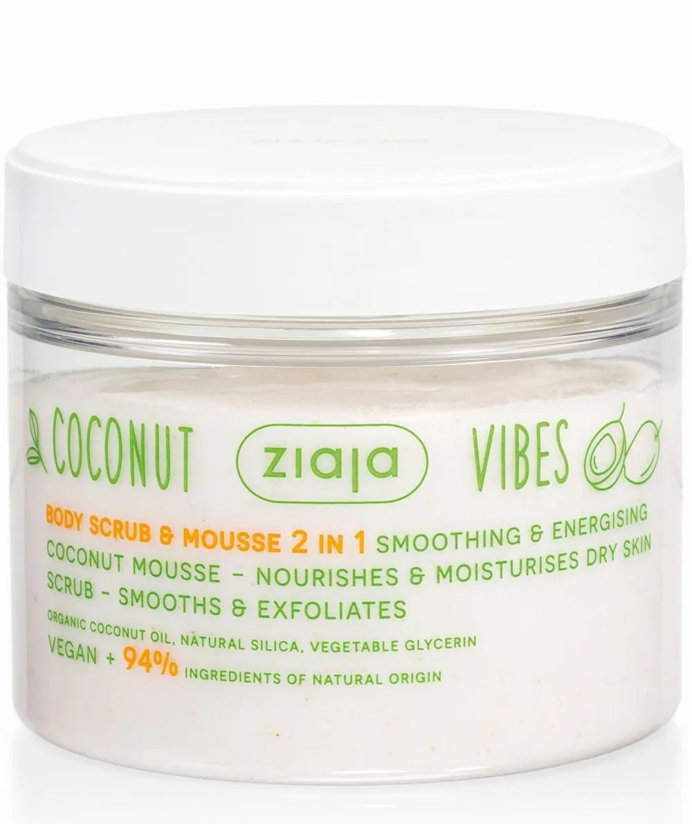 Ziaja Coconut Vibes Body Scrub & Mousse 2in1 (270mL)
