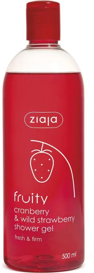 Ziaja Shower Gel Fruity Cranberry & Wild Strawberry (500mL)