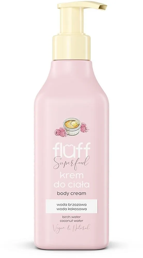 Fluff Body Cream Creme Brulee & Raspberries (200mL)