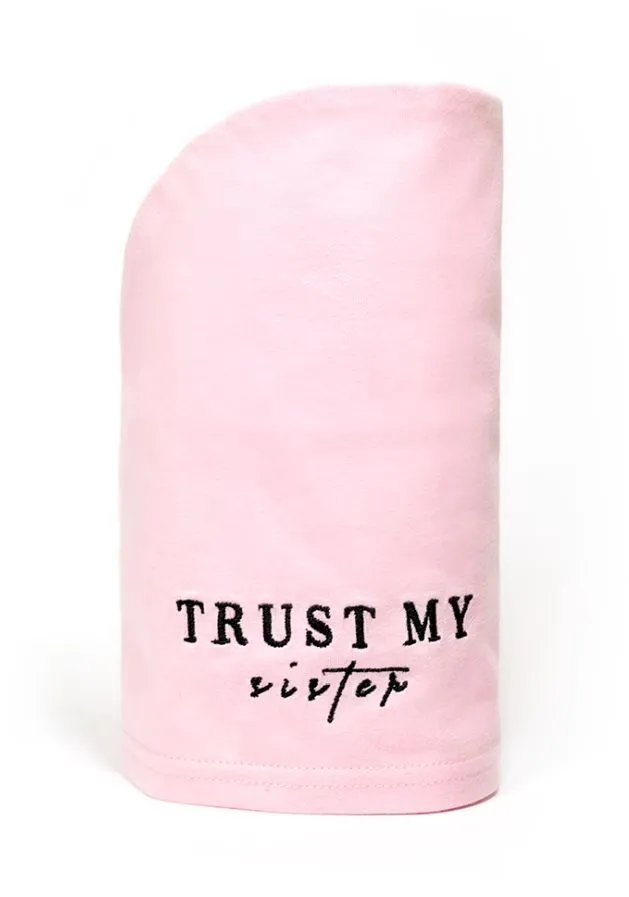 Trust My Sister Cotton Hair Towel