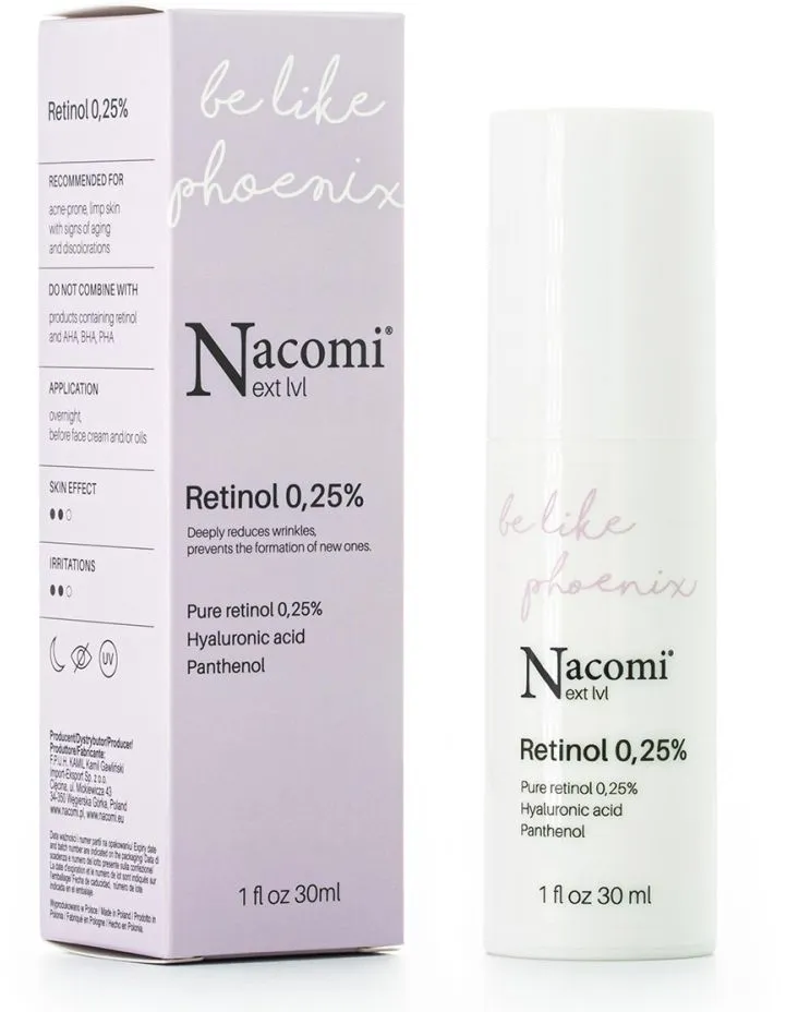 Nacomi Next Level Retinol 0,25% Night Serum (30mL)