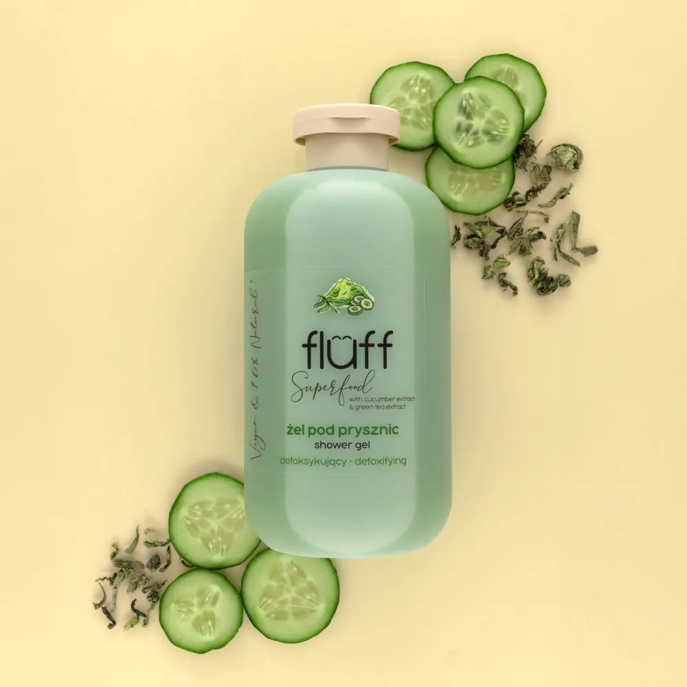 Fluff Shower Gel Cucumber & Green Tea (500mL)
