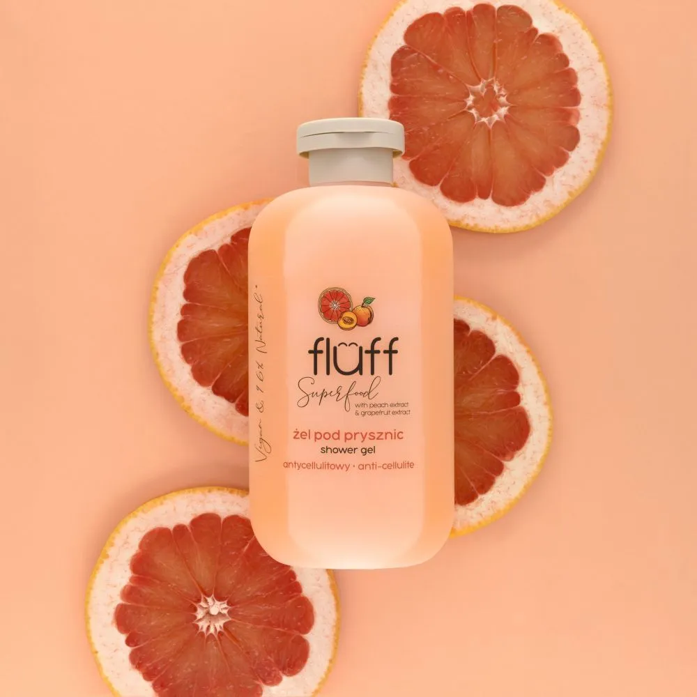 Fluff Shower Gel Peach & Grapefruit (500mL)