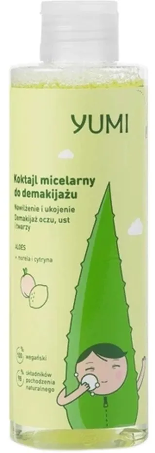 Yumi Miccellar Cocktail For Make-Up Removal Aloe Vera, Apricot & Lemon (200mL)