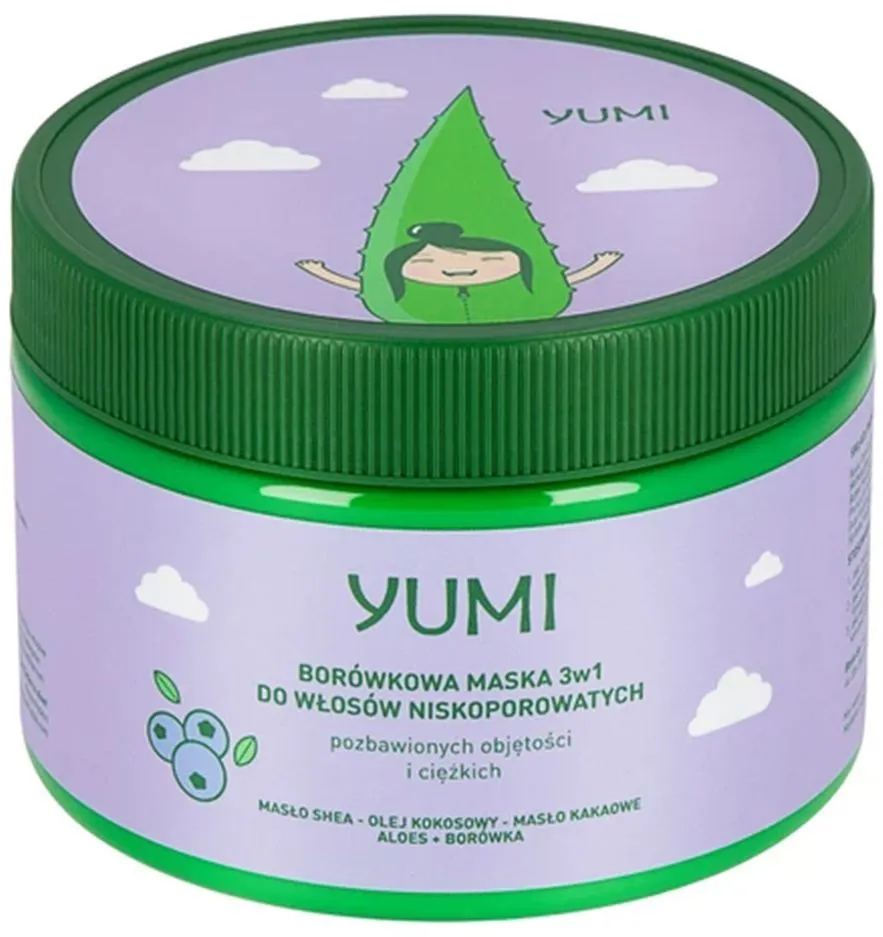 Yumi Mask For Low Porosity Hair Aloe Vera & Blueberry (300mL)