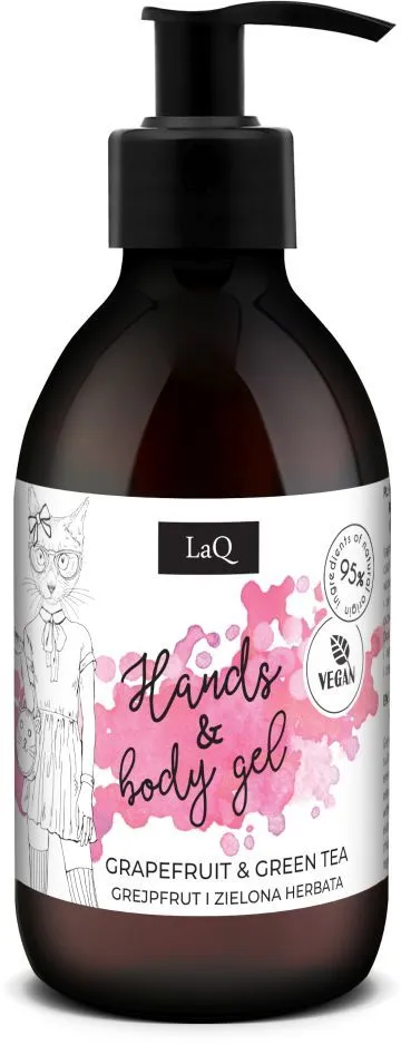 LaQ Grapefruit & Green Tea Hands & Body Gel (400mL)