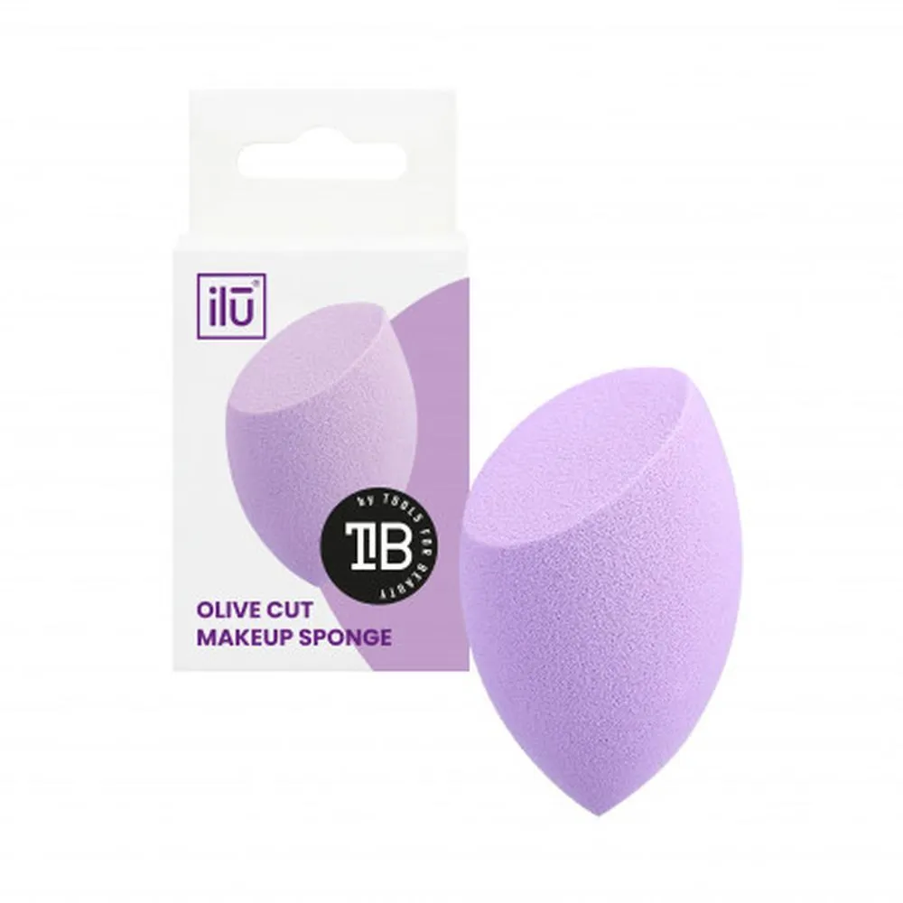 ILŪ Make Up Sponge Olive Cut Purple