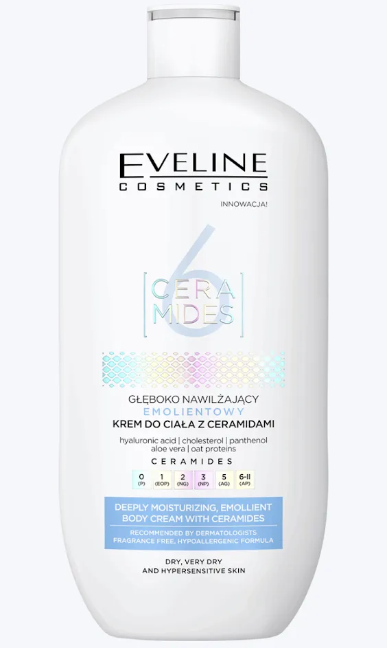 Eveline Cosmetics Body Cream 6 Ceramides Deeply Moisturizing (350mL)