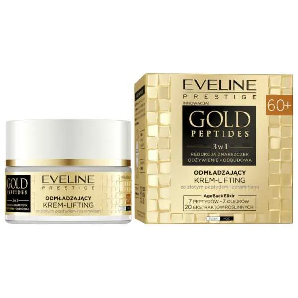Eveline Cosmetics Gold Peptides Rejuvenating Cream-Lifting 60+ (50mL)