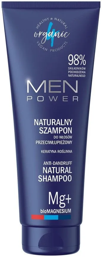 4Organic Men Power Natural Shampoo Anti-dandruff (250mL)