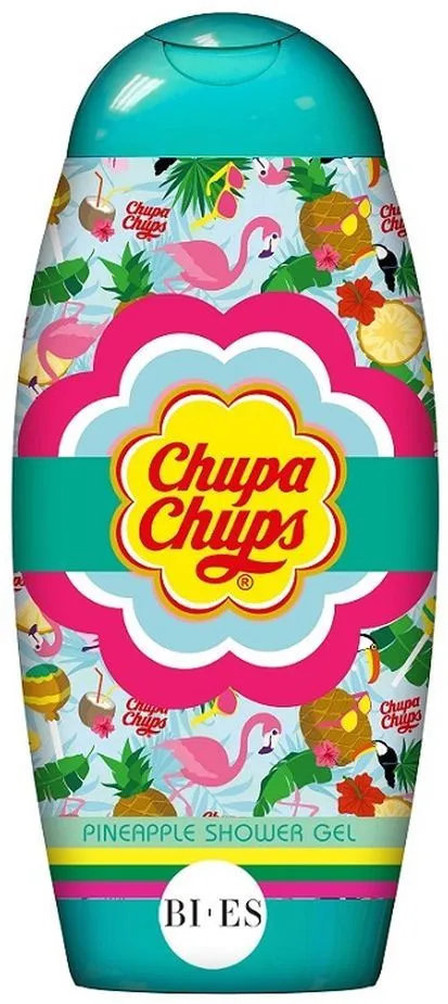 Bi-es Chupa Chups 2in1 Shampoo & Shower Gel Pinapple (250mL)