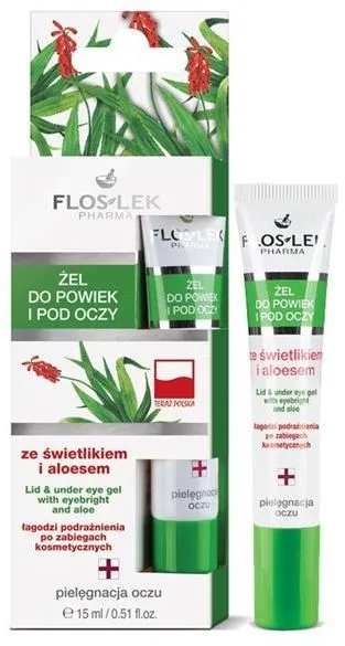 Floslek Lid & Under Eye Gel with Eyebright & Aloe (15mL)