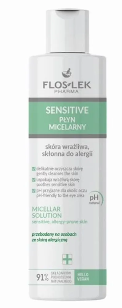 Floslek Sensitive Unscented Micellar Facial Toner (225mL)