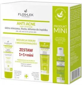 Floslek Anti Acne 24h System Reduction Of Sebum & Imperfections Set