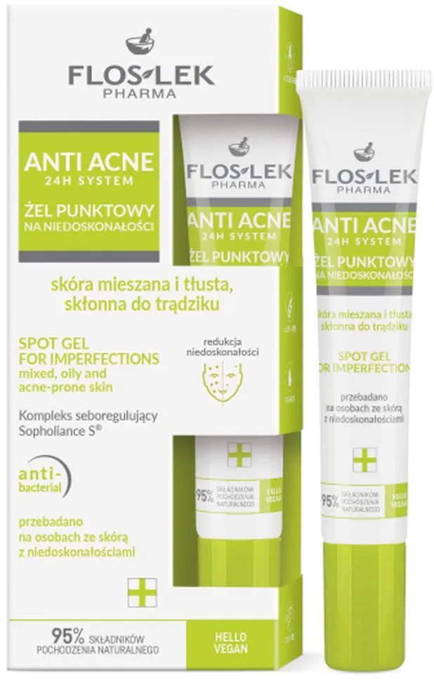 Floslek Anti Acne 24h System Spot Gel for Imperfections (20mL)