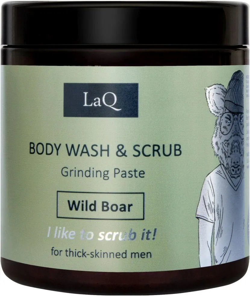 LaQ Wild Boar Body Wash & Scrub (220g)