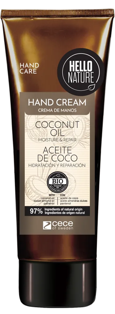 Hello Nature Hand Cream Coconut Oil Moisture & Repair (75mL)