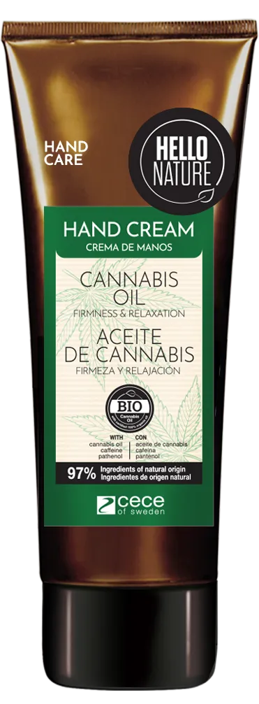 Hello Nature Hand Cream Cannabis Oil Firmness & Relaxation (75mL)