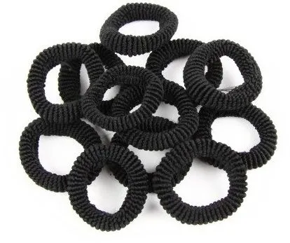 Donegal Hair Elastics (12pcs) Black