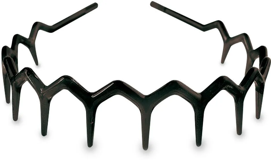 Donegal Black Serrated Headband