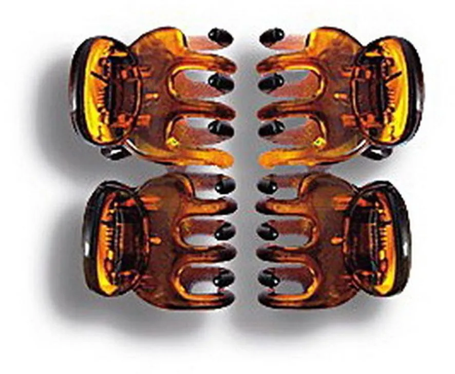 Donegal Hair Clip Mini (4pcs) Amber