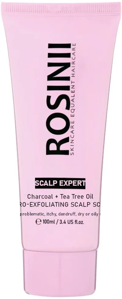 Rosinii Scalp Expert Charcoal + Tea Tree Oil Micro-Exfoliating Scalp Scrub (100mL)
