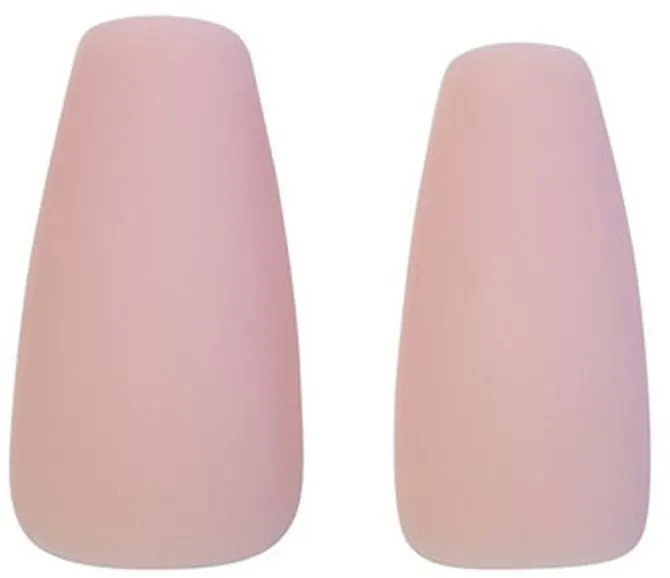 Cala Press On Nails Glam Couture Coffin Pink Matte