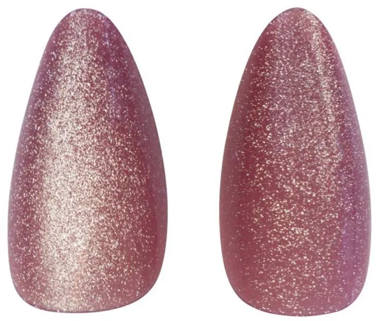 Cala Press On Nails Velvet Touch Almond Mauve Cateye