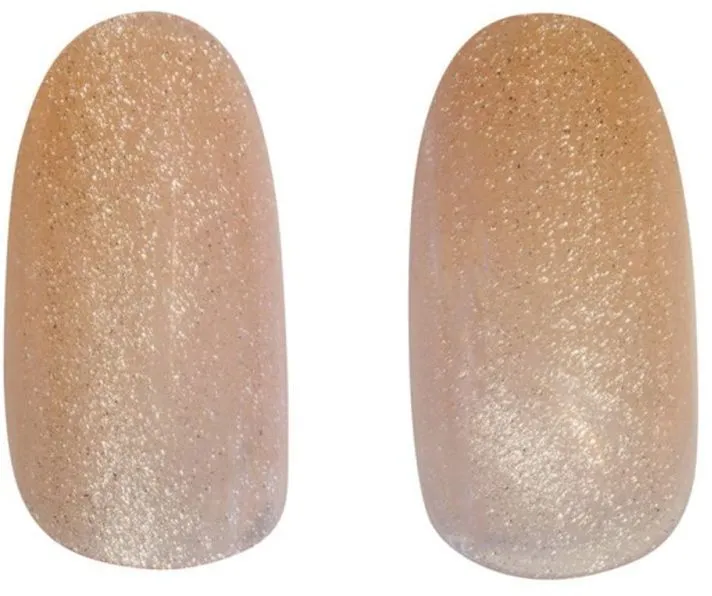 Cala Press On Nails Velvet Touch Round Peach Cateye