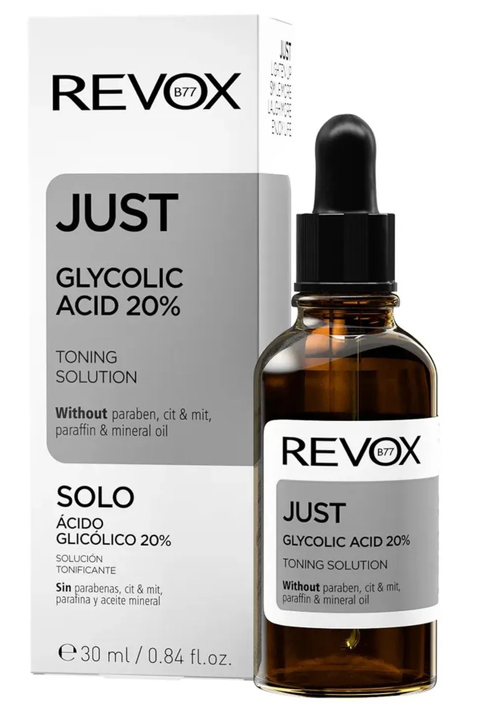 Revox Just Glycolic Acid 20% Toning Solution (30mL)
