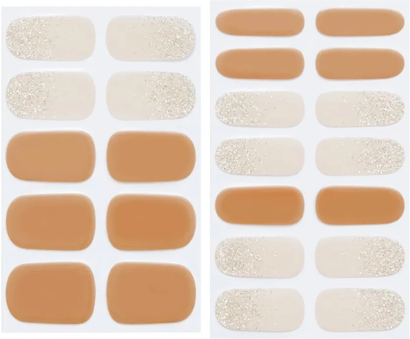 Depend Gel iQ Gel Nail Strips (24pcs) Sparkling Nude