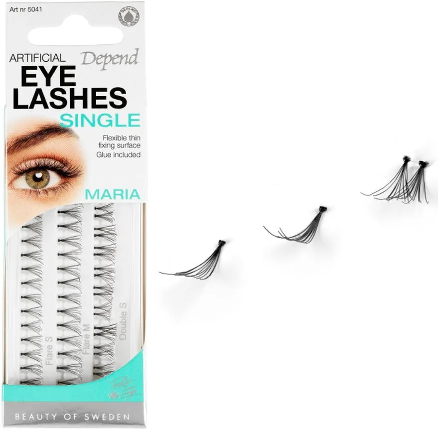Depend Artificial Eye Lashes Maria + Glue