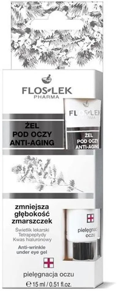 Floslek Anti-Wrinkle Under Eye Gel With Peptides (15mL)