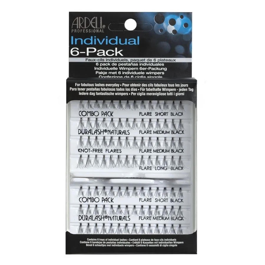 Ardell Individual Lashes Knot-Free Flares (6x56pcs) Combo Black