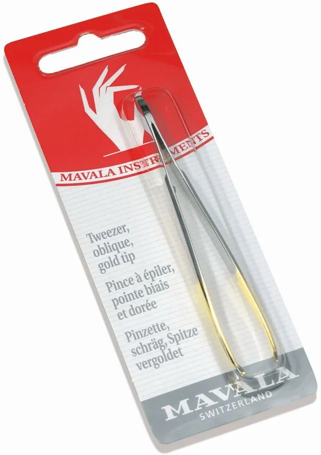 Mavala Oblique Tweezers Gold Tip