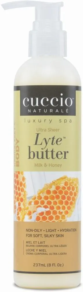 Cuccio Milk & Honey Lyte Butter (237mL)