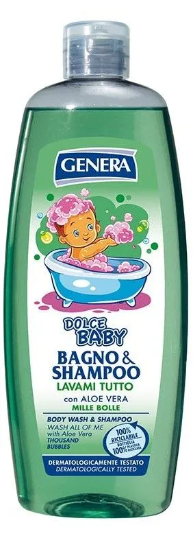 Genera Shower Gel-Shampoo Dolce for Babies with Aloe Vera (500mL)