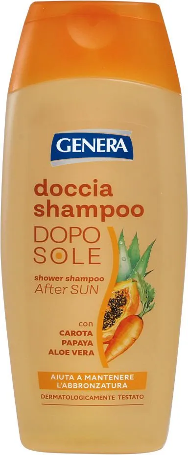 Genera Shower Gel-Shampoo Carrot, Papaya & Aloe Vera (300mL)