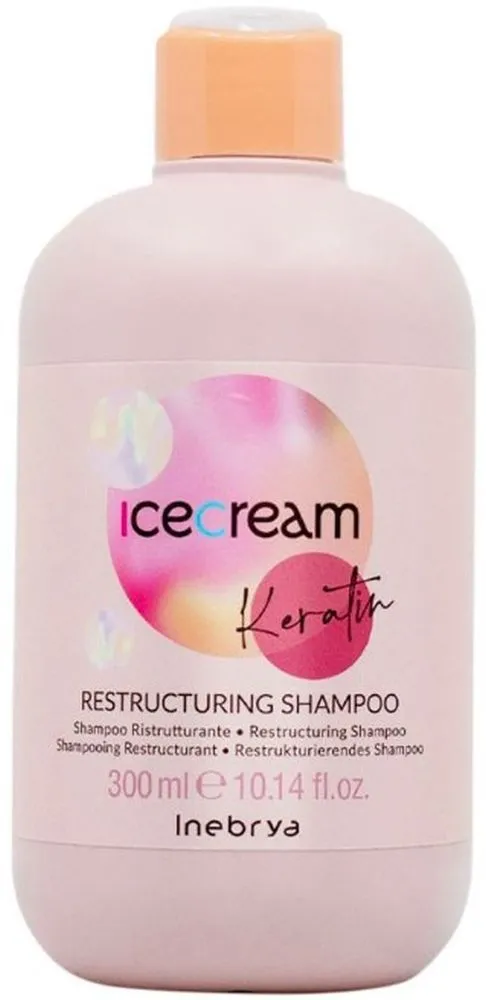Inebrya Ice Cream Keratin Restructuring Shampoo (300mL)