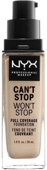 NYX Professional Makeup Can't Stop Won't Stop Full Coverage Foundation (30mL) Alabaster