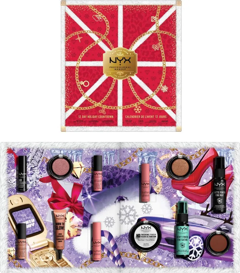 NYX Professional Makeup Mrs Claus 12 Day Advent Calendar