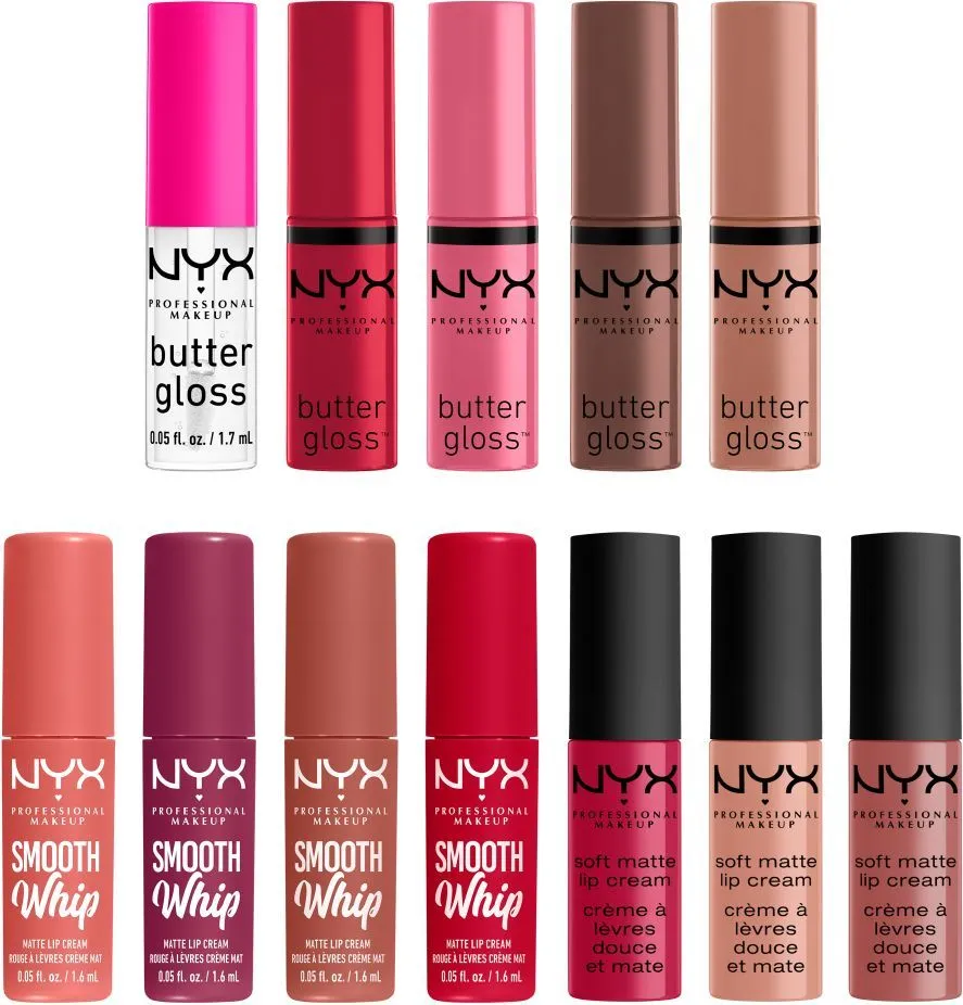 NYX Professional Makeup Home Alone Mini Lip Kit (12pcs)