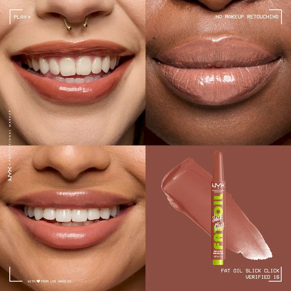 NYX Professional Makeup Fat Oil Slick Click Lip Balm (2g) Verified