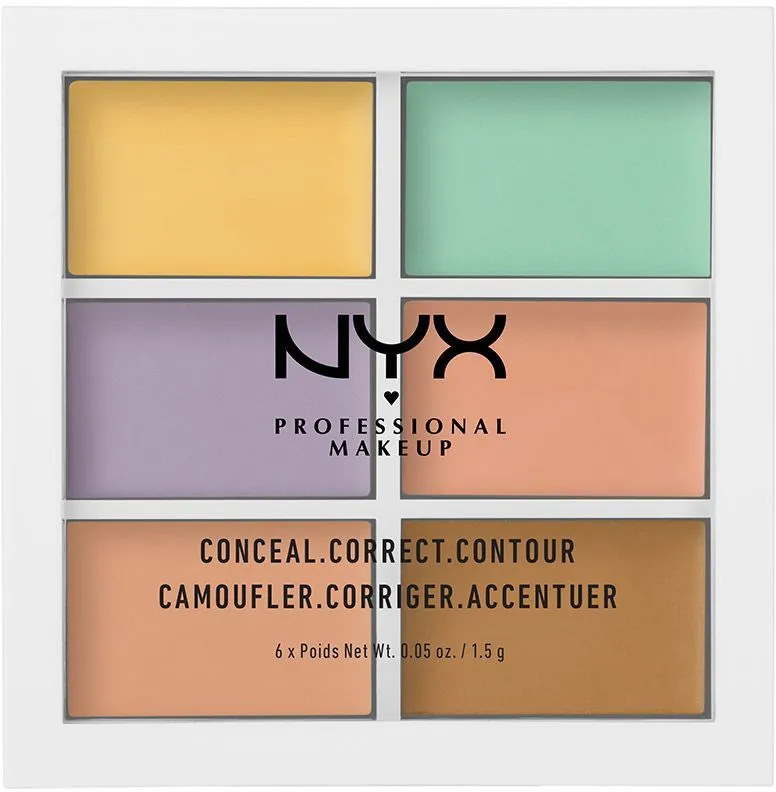 NYX Professional Makeup Conceal, Correct, Contour Palette (6x1,5g)