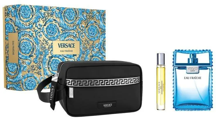 Versace Man Eau Fraiche EDT (100mL) + EDT (10mL) + Cosmetic Bag
