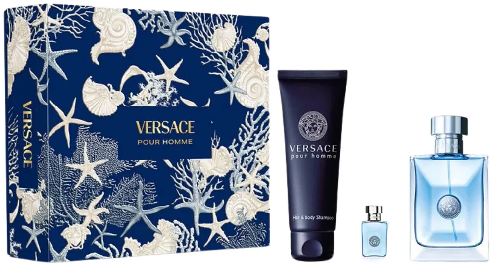 Versace Pour Homme EDT (100mL) + Shower Gel (150mL) + EDT (5mL)