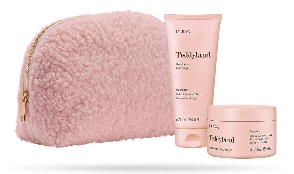 Pupa Teddyland Pink Kit! Shower Gel & Body Scrub
