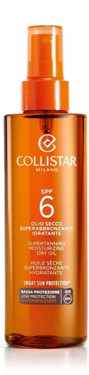 Collistar Supertanning Dry Oil SPF 6 (200mL) Accelerates Tan