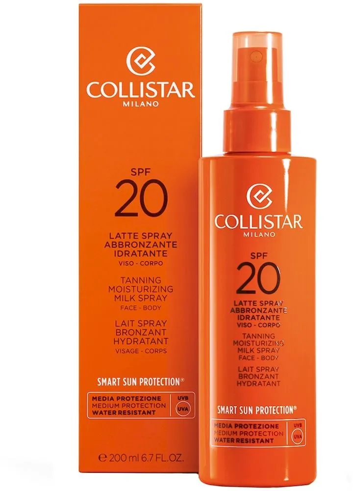 Collistar Tanning Moisturizing Milk Spray Face & Body SPF20 (200mL)