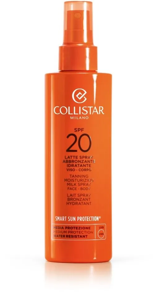 Collistar Tanning Moisturizing Milk Spray Face & Body SPF20 (200mL)